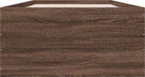 vidaXL vidaXL Rama łóżka, brązowy dąb, 90x200 cm, materiał drewnopochodny 4