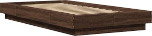 vidaXL vidaXL Rama łóżka, brązowy dąb, 75x190 cm, materiał drewnopochodny 2