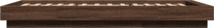 vidaXL vidaXL Rama łóżka, brązowy dąb, 75x190 cm, materiał drewnopochodny 5