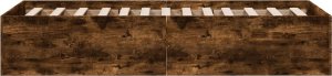 vidaXL vidaXL Rama łóżka, przydymiony dąb, 100x200cm, materiał drewnopochodny 5