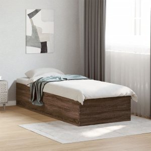 vidaXL vidaXL Rama łóżka, brązowy dąb, 100x200 cm, materiał drewnopochodny 3