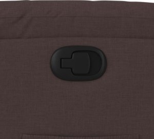 vidaXL Fotel rozkładany, ciemnobrązowy, obity tkaniną 9