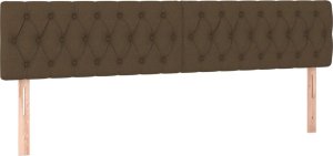 vidaXL Łóżko kontynentalne z materacem, ciemnobrązowe, 120x190 cm 7