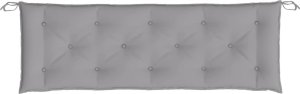 vidaXL Poduszka na ławkę ogrodową, szara, 150x50x7 cm, tkanina 4