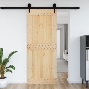 vidaXL Drzwi, 90x210 cm, lite drewno sosnowe Lumarko! 1