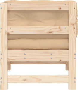 vidaXL Siedzisko narożne z poduszkami, lite drewno sosnowe 4