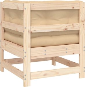 vidaXL Siedzisko narożne z poduszkami, lite drewno sosnowe 5