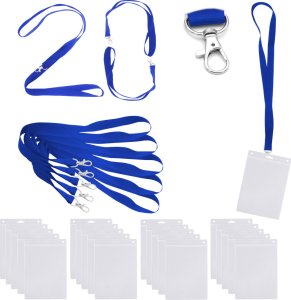 Stamal Identyfikator pionowy holder kieszonka A6 115x150mm + smycz 90cm x 20kpl 1