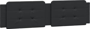 vidaXL vidaXL Łóżko z materacem, czarne, 160x200 cm, sztuczna skóra 5