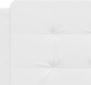 vidaXL vidaXL Łóżko z materacem, białe, 120x200 cm, sztuczna skóra 7