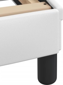 vidaXL vidaXL Łóżko z materacem, białe, 120x200 cm, sztuczna skóra 8