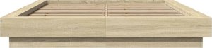 vidaXL vidaXL Rama łóżka, dąb sonoma, 120x190 cm, materiał drewnopochodny 4