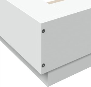 vidaXL vidaXL Rama łóżka, biała, 120x190 cm, materiał drewnopochodny 7