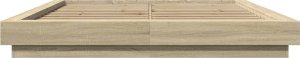 vidaXL vidaXL Rama łóżka, dąb sonoma, 150x200 cm, materiał drewnopochodny 4