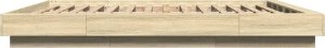 vidaXL vidaXL Rama łóżka, dąb sonoma, 150x200 cm, materiał drewnopochodny 5