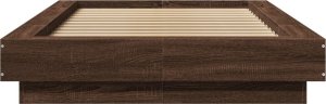 vidaXL vidaXL Rama łóżka, brązowy dąb, 100x200 cm, materiał drewnopochodny 4