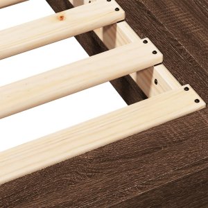 vidaXL vidaXL Rama łóżka, brązowy dąb, 100x200 cm, materiał drewnopochodny 8