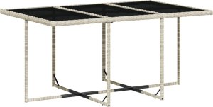 vidaXL vidaXL 11-cz. zestaw mebli do ogrodu z poduszkami jasnoszary rattan PE 4