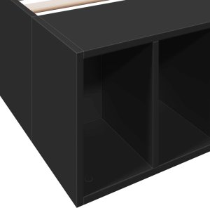 vidaXL vidaXL Rama łóżka, czarna, 90x200 cm, materiał drewnopochodny 7