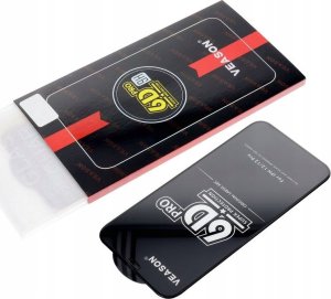 SZKŁO 6D IPHONE 15 PRO SZKŁO PROFILOWANE HARTOWANE FULL COVER CZARNA RAMKA 4