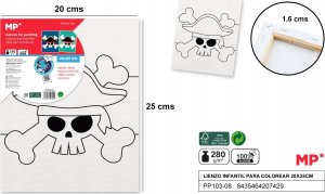 Teka Płótno do malowania czaszka 20x25 2