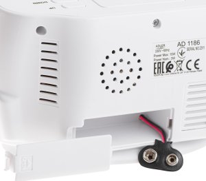 Adler Zegar budzik z pomiarem temperatury i wilgotności Adler AD 1186 - kolor biały 6