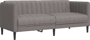 vidaXL vidaXL Sofa 2-osobowa, kolor taupe, tapicerowana tkaniną 2