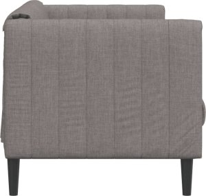 vidaXL vidaXL Sofa 2-osobowa, kolor taupe, tapicerowana tkaniną 5