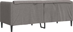 vidaXL vidaXL Sofa 2-osobowa, kolor taupe, tapicerowana tkaniną 6