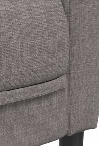 vidaXL vidaXL Sofa 2-osobowa, kolor taupe, tapicerowana tkaniną 7