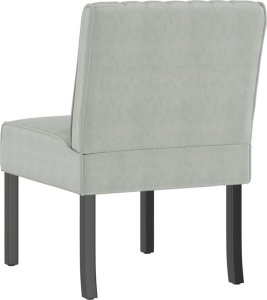 vidaXL Fotel, jasnoszary, obity aksamitem 5