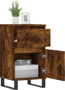 vidaXL Szafki, 2 szt., przydymiony dąb, 40x35x70 cm 4