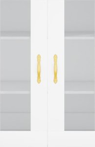 vidaXL Szafka wisząca, biała, 69,5x34x90 cm 7