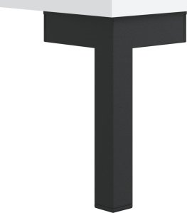 vidaXL Szafka, biała, 90x34x80 cm, materiał drewnopochodny 11
