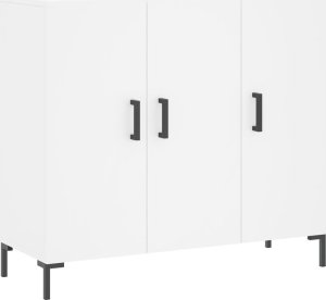 vidaXL Szafka, biała, 90x34x80 cm, materiał drewnopochodny 2
