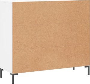 vidaXL Szafka, biała, 90x34x80 cm, materiał drewnopochodny 8