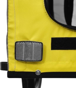 vidaXL Przyczepka rowerowa dla psa, tkanina Oxford i żelazo 3