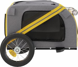 vidaXL Przyczepka rowerowa dla psa, tkanina Oxford i żelazo 6