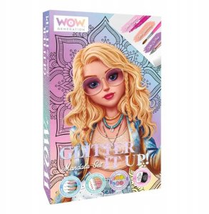 Kids Euroswan Zestaw kreatywny Mandala brokat WoW Generation WOW00084 Kids Euroswan 1