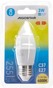 Aigostar  Żarówka LED C37 E27 3W LED C37 E27 3W 5