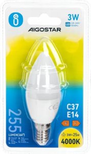 Aigostar  Żarówka LED C37 E14 3W LED C37 E14 3W 4