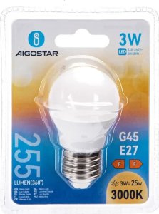 Aigostar  Żarówka LED G45 E27 3W LED G45 E27 3W 5