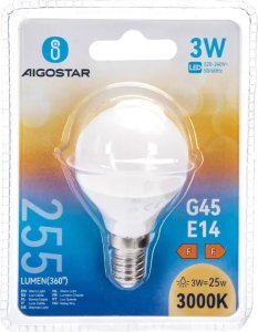 Aigostar  Żarówka LED G45 E14 3W LED G45 E14 3W 5
