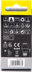 Aigostar  Żarówka LED G45 E27 6W 4000K LED G45 E27 6W 4000K 2