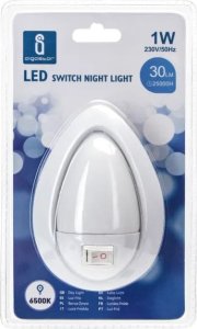 Lampka wtykowa do gniazdka Aigostar  Lampka nocna LED z wyłącznikiem Lampka nocna LED z wyłącznikiem 4