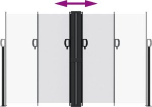 vidaXL vidaXL Zwijana markiza boczna, biała, 160x1200 cm 5