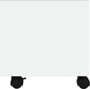 vidaXL vidaXL Stojak pod drukarkę, z kółkami, biały, 41x32x34,5 cm 6