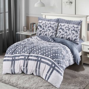 estilex Ciepła Pościel Z Mikrofibry 200X220 Miś Popiel 2386 2