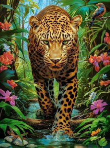 Castorland Puzzle 2000 Leopard in the Wild CASTOR 1