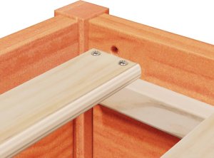 vidaXL vidaXL Rama łóżka bez materaca, woskowy brąz, 150x200 cm, lita sosna 6